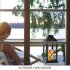 Retro Led Hollow Lantern Portable Outdoor Hanging Lights For Gardens Courtyards Corridors Walkways Decor yellow flashing