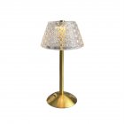 Retro Led Table Lamp Rechargeable Crystal Lampshade Touch Sensor Night Light