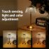 Retro Led Table Lamp Rechargeable Crystal Lampshade Touch Sensor Night Light Touch 3 color model