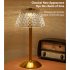 Retro Led Table Lamp Rechargeable Crystal Lampshade Touch Sensor Night Light Touch 3 color model