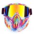 Retro Outdoor Cycling Mask Goggles Motocross Ski Snowboard Snowmobile Face Mask Shield Glasses Eyewear9WHG