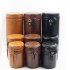 Retro PU Leather Lens Pouch Bag Protective Case for Universal DSLR Camera black large