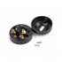 Retro Single control Switch Old fashioned Round Surface Mounted Wall Light Button Switch black
