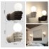 Retro Style White Fist Art Resin Wall Lamp for Loft Cafe Office Restaurant Bar Club Balcony Corridor Bedroom Right hand