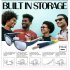 Retro Sunglasses For Men Women Hidden Horn Storage Tube Removable Rolling Paper Glasses Holder Smoking Pipe Accessories grey