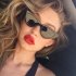 Retro Triangle Cat Eye Sunglasses UV400 Clean Vision Glasses Eyewear Valentine s Day Gift Bright black with red lens