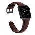 Retro Vintage Leather Strap Replacement Watchband for Apple Watch Series 3  2   1 42mm 38mm 38mm red brown