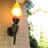 Retro Wall Lamp Ip55 Waterproof Rust Proof Wall Mounted Flame Lights For Home Balcony Bar Restaurant Decor 48 5 x 15 5CM  left hand 