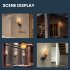 Retro Wall Lamp Ip55 Waterproof Rust Proof Wall Mounted Flame Lights For Home Balcony Bar Restaurant Decor 48 5 x 15 5CM  left hand 