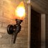 Retro Wall Lamp Ip55 Waterproof Rust Proof Wall Mounted Flame Lights For Home Balcony Bar Restaurant Decor 48 5 x 15 5CM  right hand 