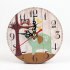 Retro Wooden Round Wall Clock for Bedroom Study Office Christmas Birthday Gift  Paris