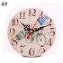 Retro Wooden Round Wall Clock for Bedroom Study Office Christmas Birthday Gift  Paris