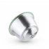 Reusable Coffee Capsule Filters Washable Corrosion resistant Stainless Steel Refillable Coffee Pods 2 capsules   scoop brush
