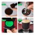 Reusable Coffee Capsule Filters Washable Corrosion resistant Stainless Steel Refillable Coffee Pods 2 capsules   1 powder hammer   scoop brush