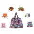 Reusable Foldable Shopping Bags Large Size Tote Bag with Handle Round leaves 138 XL
