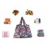 Reusable Foldable Shopping Bags Large Size Tote Bag with Handle Round leaves 138 XL