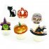 Reusable Led Candle Light Pumpkin Bat Skeleton Spider Ornaments Happy Holloween Party Decoration Skeleton