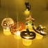 Reusable Led Candle Light Pumpkin Bat Skeleton Spider Ornaments Happy Holloween Party Decoration witch