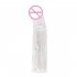 Reusable Penis Sleeve Cock Ring Extender 7inch Ultra Soft Penis Enlarger Textured Cock Extender For Men Couples Sex Toys transparent color