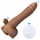 Reusable Penis Sleeve Wireless RC Vibration Penis Condom Extender Device