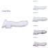 Reusable Penis Sleeves Dick Extender Enlargement TPE Sex Toys For Men Delayed Ejaculation Male Dildos Condom No Vibrator Crystal Black Type B