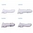 Reusable Penis Sleeves Dick Extender Enlargement TPE Sex Toys For Men Delayed Ejaculation Male Dildos Condom No Vibrator Crystal Black Type B