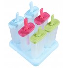 Reusable Popsicle Molds Ice Maker  Set of 6  BPA Free Ice pop Moulds with Tray Kitchen DIY Tools 17 color popsicle