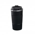 Reusable Stainless Steel Coffee  Mug Non-slip Handle Double Vacuum Insulation Insulated Cup With Leak-proof Lid For Office Travel Black