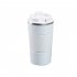 Reusable Stainless Steel Coffee  Mug Non slip Handle Double Vacuum Insulation Insulated Cup With Leak proof Lid For Office Travel White