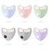 Reusable Washable Dust Protect Mouth  Cover Ear Protection With Kn95 Breathing Valve Mask Light gray One size