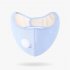 Reusable Washable Dust Protect Mouth  Cover Ear Protection With Kn95 Breathing Valve Mask Light gray One size