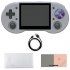 Rg353p Handheld Game Console 3 5 inch Multi touch Screen Compatible For Android Linux System Hdmi compatible Player Nostalgic Games Gray English 16G 128G