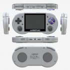 Rg353p Retro Handheld Game Console Nostalgic Dual Os System Bluetooth-compatible 2.4/5g Wifi Games Player silver gray 16G+64G (4452 games)