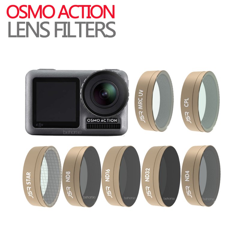 For DJI OSMO ACTION Camera Lens Filter Sets CPL UV STAR ND4/8/16/32 ND8/16/32/64-PL Camera Filter for DJI Action Camera Accessories