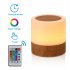 Rgb Bedroom Night Light With Remote Control Camping Tent Lamp Colorful Atmosphere Light Children Gifts Wood grain with remote control