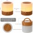 Rgb Colorful Night Light 7 Color Changing Adjustable Brightness Table Lamp With Handle For Bedroom Living Room Wood grain with remote control