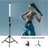 Rgb Handheld Led Light Wand Colorful Photography Lighting Stick Rechargeable Adjustable Color Temperature Photo Studio Fill Lamp RGB stick with shading leaf