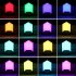 Rgb Led Night Light 16 color 4 Lighting Modes Smart Dimmable Remote Control Lights Atmosphere Lamp UK plug