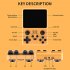 Rgb20s Handheld Game Console Retro Open Source System HD Ips Nostalgic Joystick Arcade Children Gifts  english Version  yellow 16 32GB