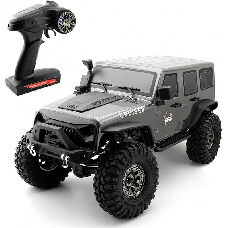 Rgt Ex86100v2 1:10 4wd 2.4g Remote Control All Terrain Crawler Car Rc  Car With Led Lights Electric Car Model For Kids- Rtr black