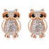Rhinestones Cute Owl Earring