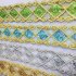 Rhombus Double   colored Band  Sequins Ribbon Seam Edge Fabric Tape Curtain Decoration Accessories