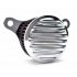 Ribbed Air Cleaner Kit 4 inch Intake Filter  silver