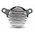Ribbed Air Cleaner Kit 4 inch Intake Filter  silver