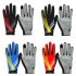 Riding Gloves Antumn Winter Mountain Bike Gloves Touch Screen Bike Gloves Red yellow line M
