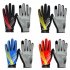 Riding Gloves Antumn Winter Mountain Bike Gloves Touch Screen Bike Gloves Red yellow line M