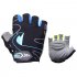 Riding Gloves Silicone Half finger Gloves Moisture and Breathable Gloves Black blue M
