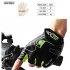 Riding Gloves Silicone Half finger Gloves Moisture and Breathable Gloves dark green M