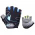 Riding Gloves Silicone Half finger Gloves Moisture and Breathable Gloves Black blue XL