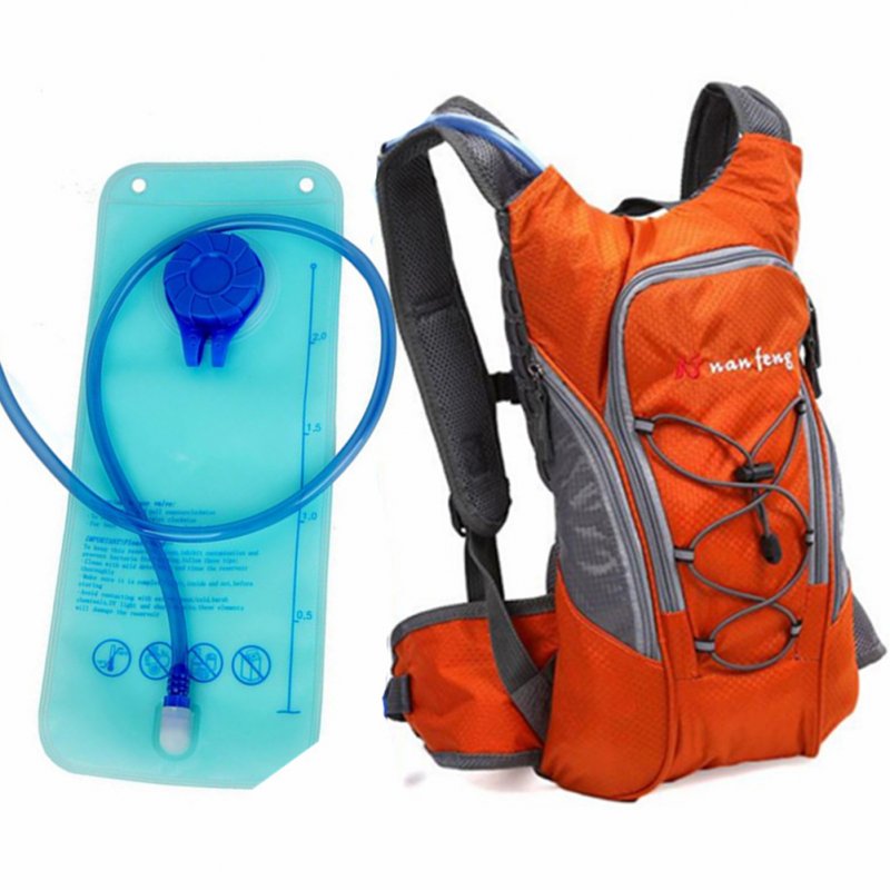 Riding Water Bag Backpack Bicycle 5L Sports Outdoor Riding Bag Cilmbing Travel Shoulders Bag New water bag + backpack orange